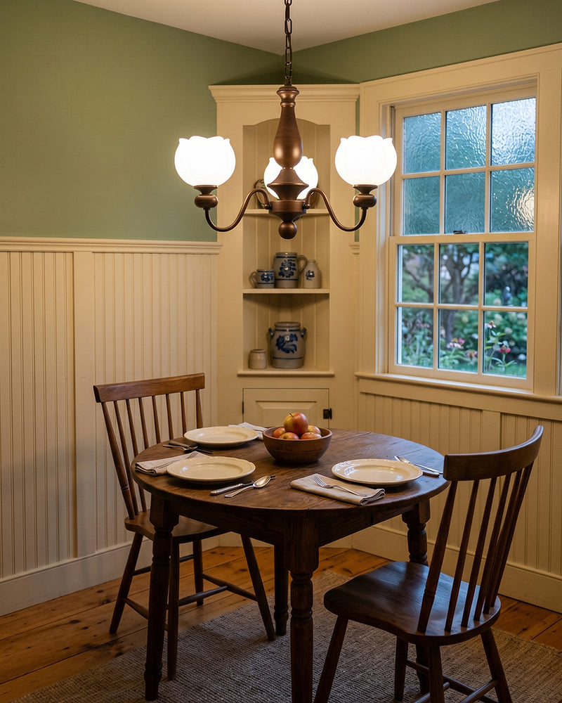 Magnolia Walnut Chandelier