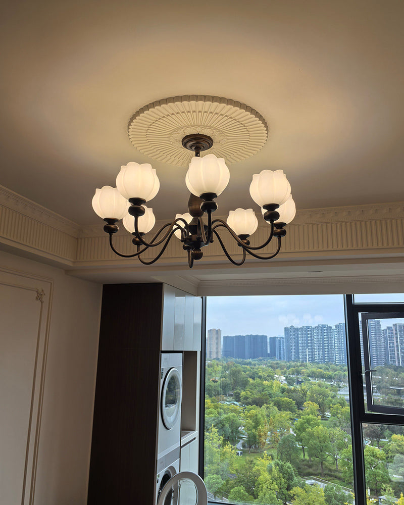 Magnolia Walnut Chandelier