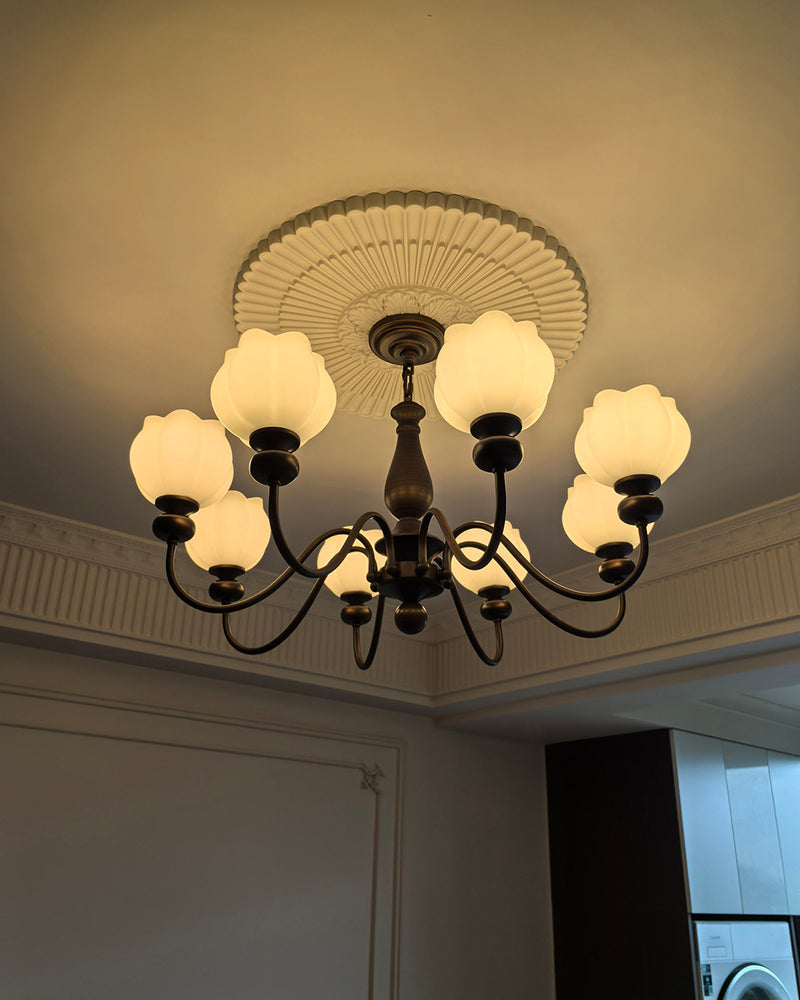 Magnolia Walnut Chandelier