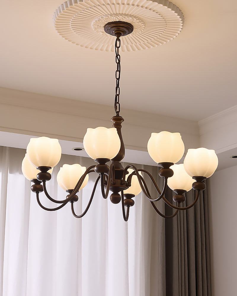 Magnolia Walnut Chandelier
