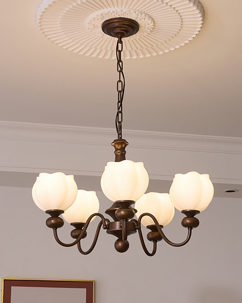 Magnolia Walnut Chandelier