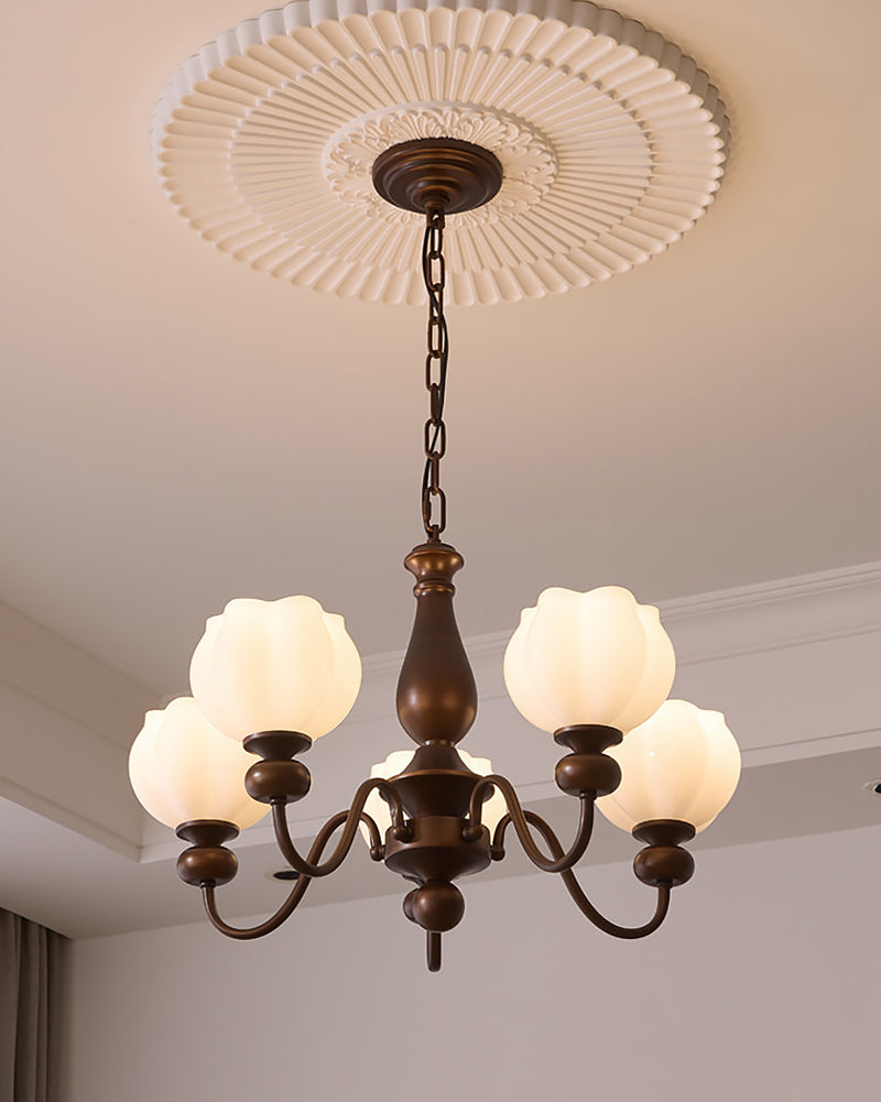 Magnolia Walnut Chandelier