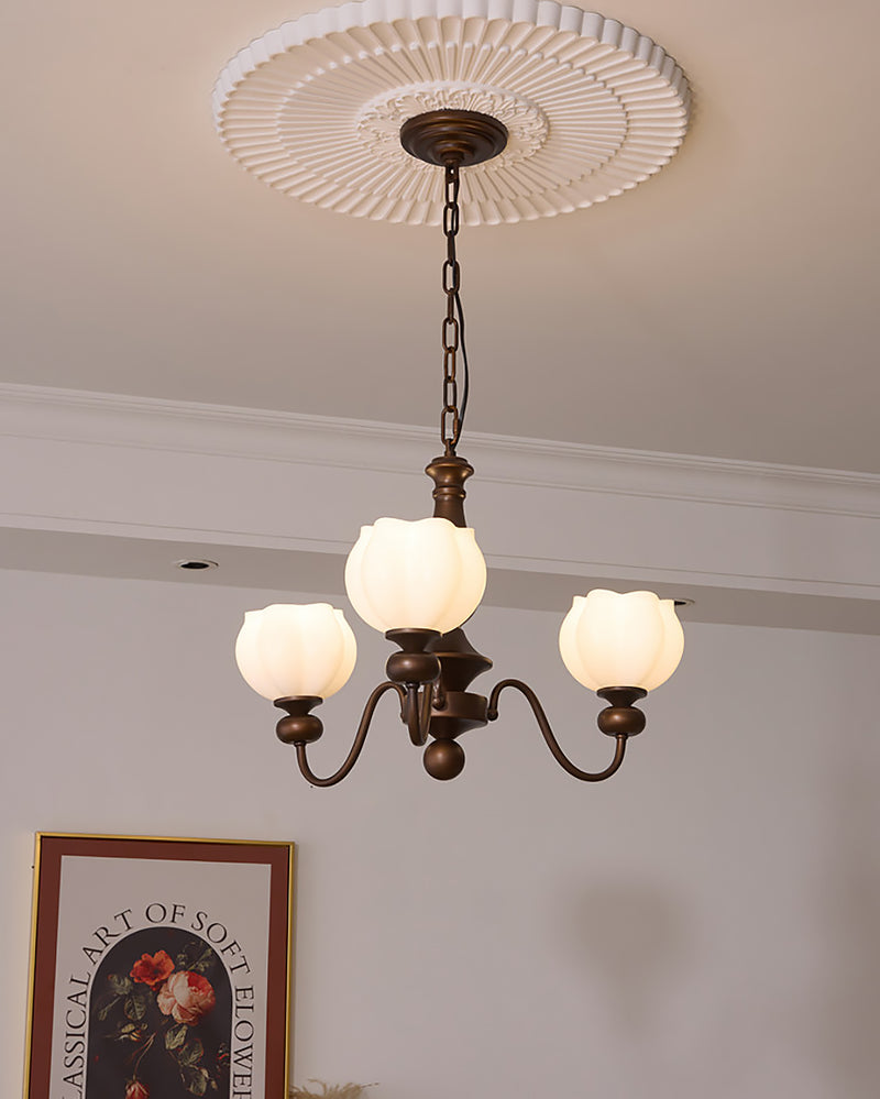 Magnolia Walnut Chandelier