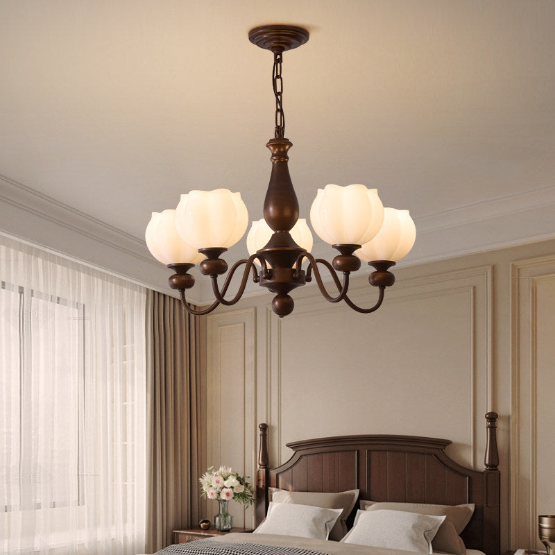 Magnolia Walnut Chandelier