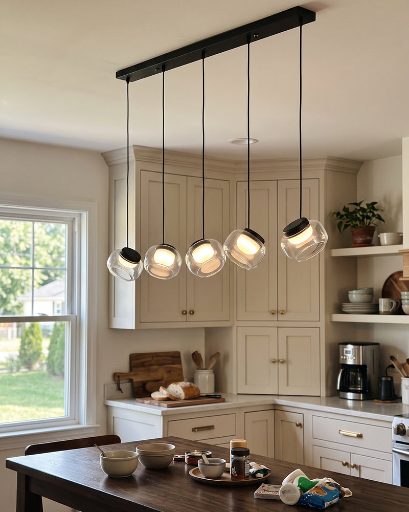 Ezra Organic Glass Pendelleuchte