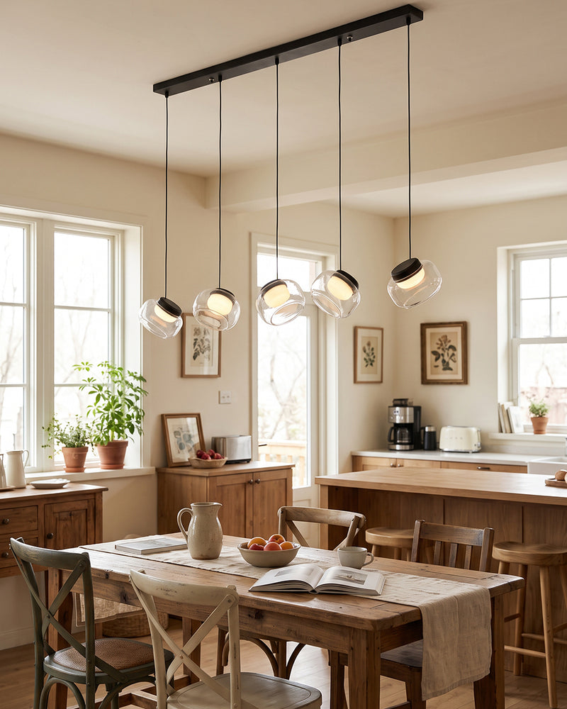 Ezra Organic Glass Pendelleuchte