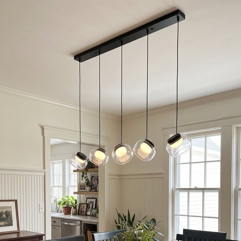 Ezra Organic Glass Pendelleuchte