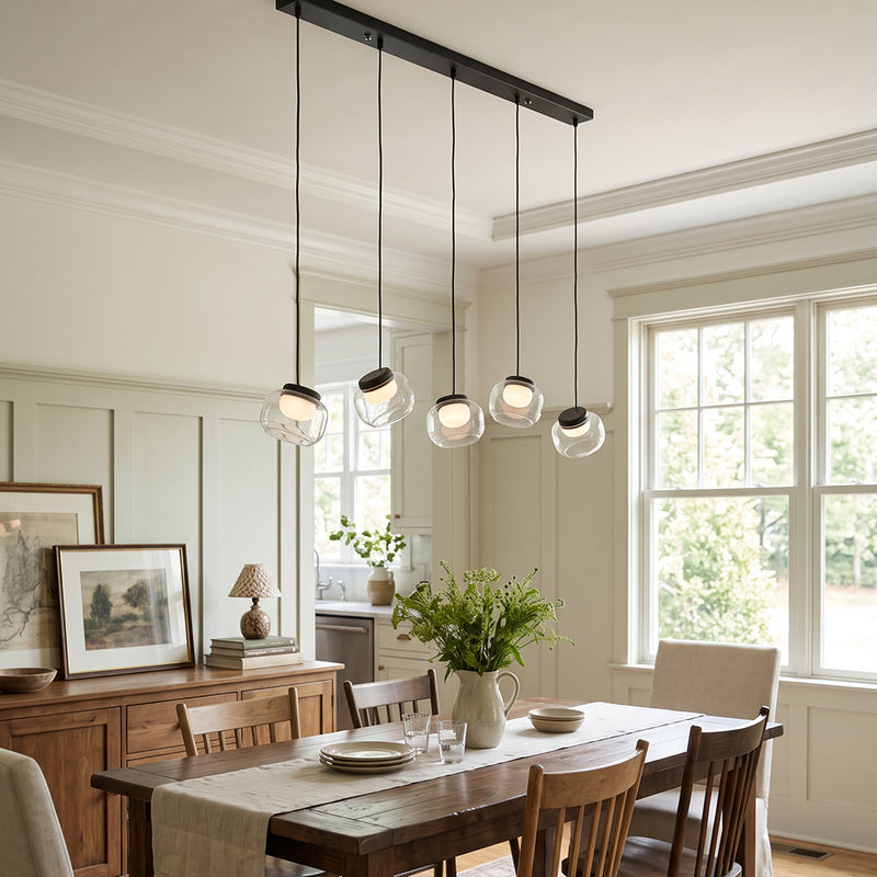 Ezra Organic Glass Pendelleuchte