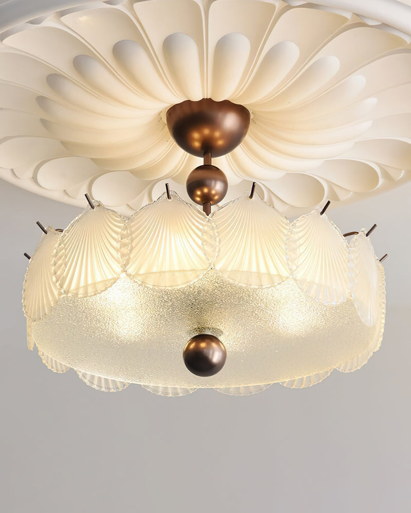 Maren Glass Semi-Flush Mount