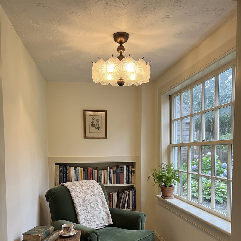 Maren Glass Semi-Flush Mount