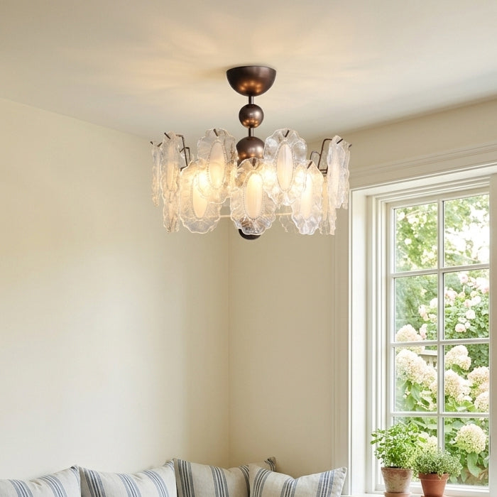 Maren Glass Semi-Flush Mount