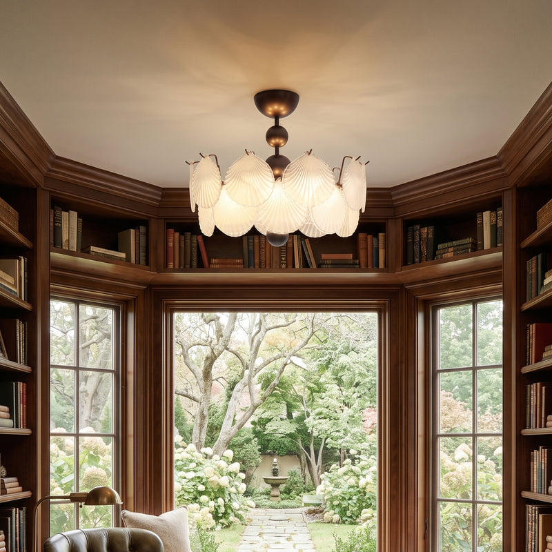 Maren Glass Semi-Flush Mount