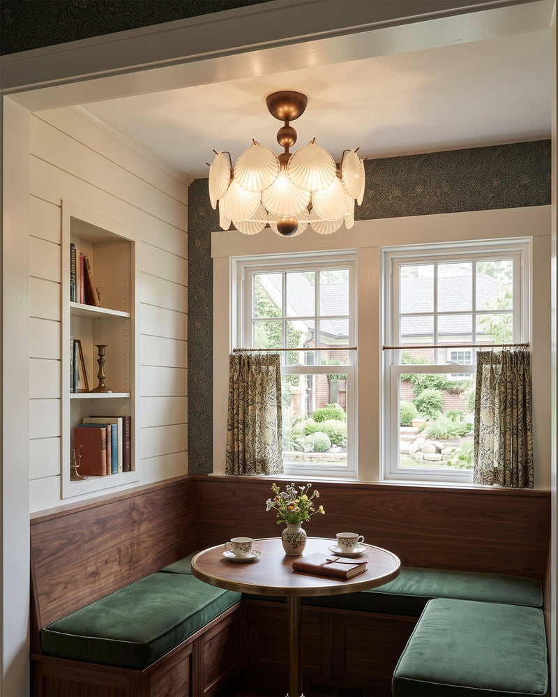 Maren Glass Semi-Flush Mount
