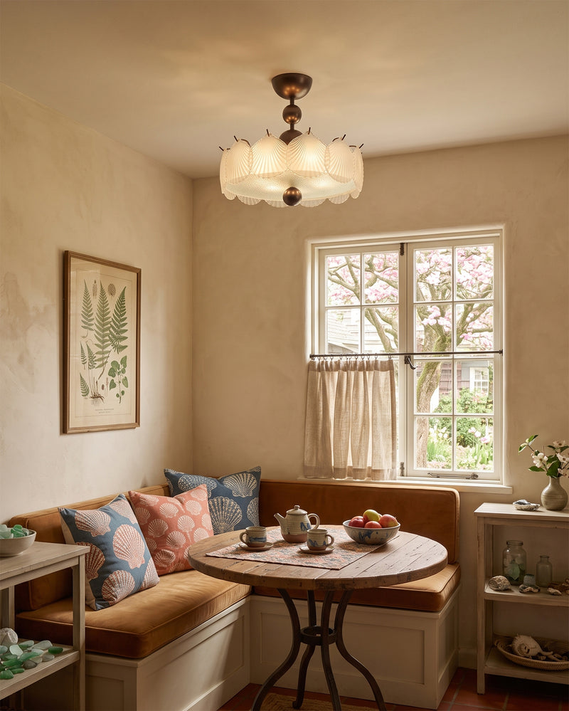Maren Glass Semi-Flush Mount