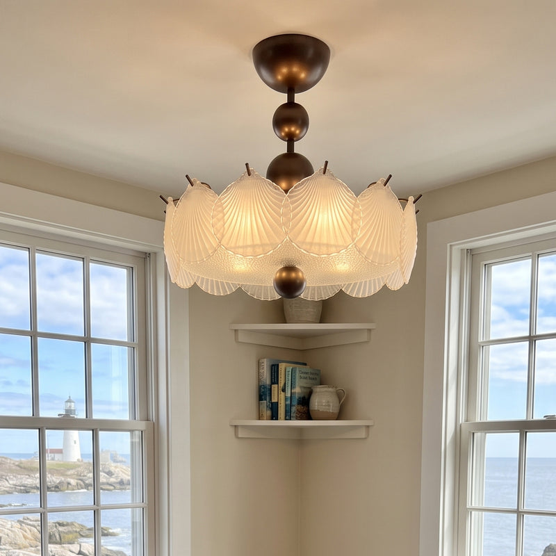 Maren Glass Semi-Flush Mount