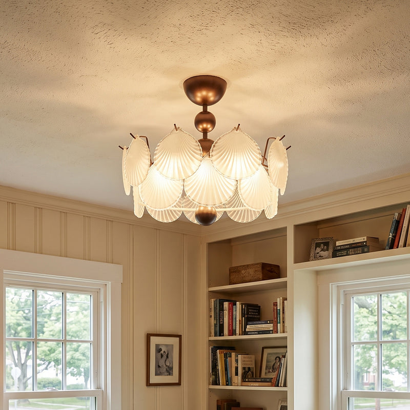 Maren Glass Semi-Flush Mount