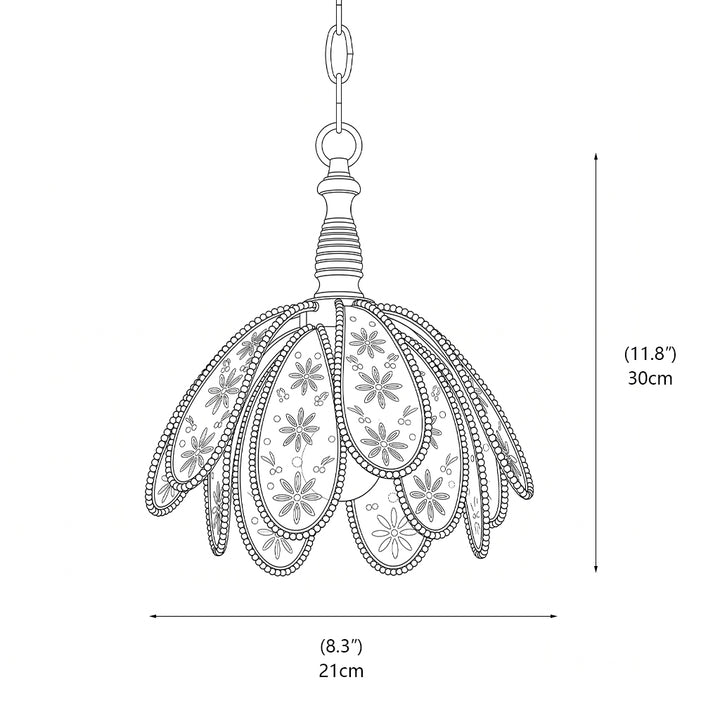 Marguerite Floral Pendant Lamp
