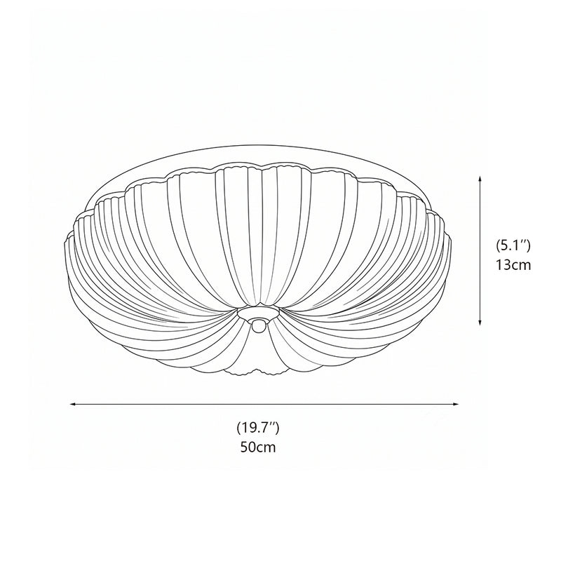 Marina Glass LED Flush Mount