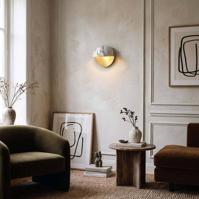 Marston Marble Eclipse Wall Sconce