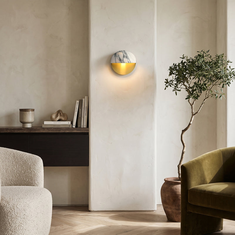 Marston Marble Eclipse Wall Sconce