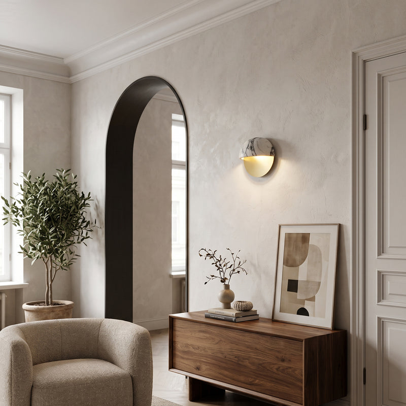 Marston Marble Eclipse Wall Sconce