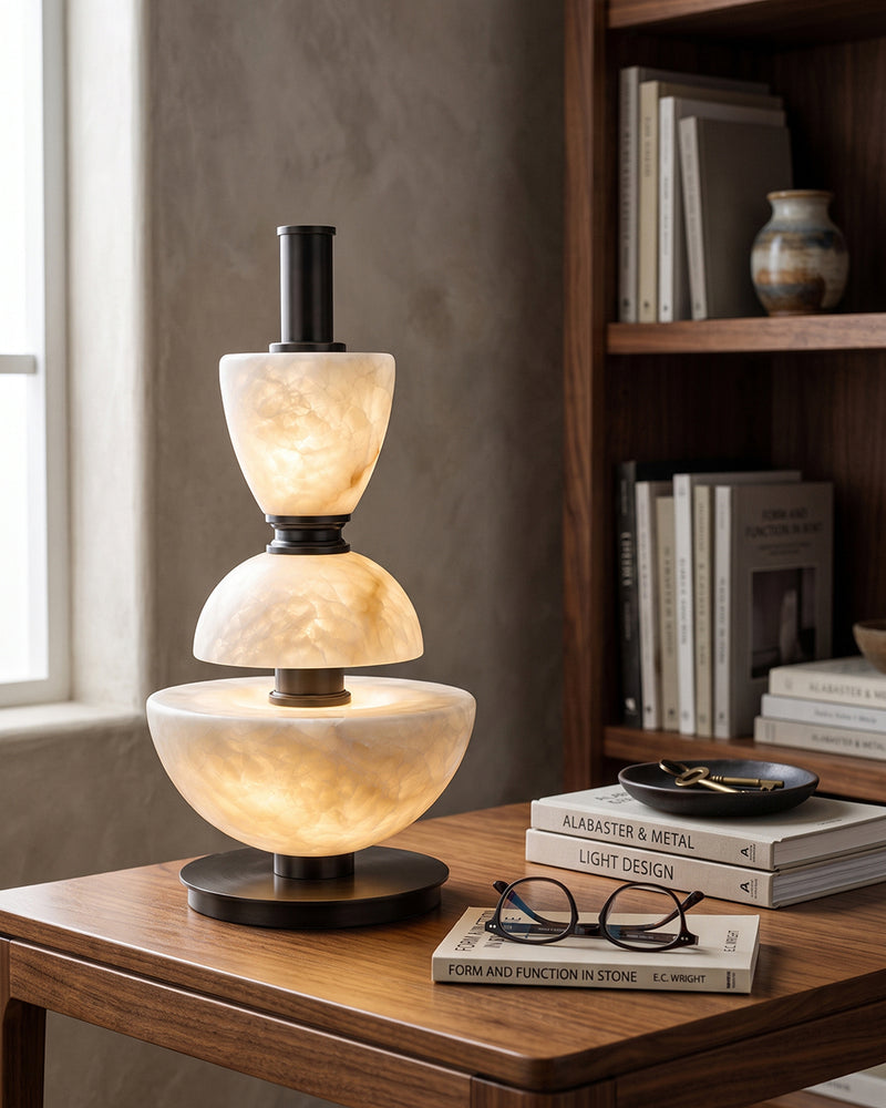 Mathias Alabaster Table Lamp