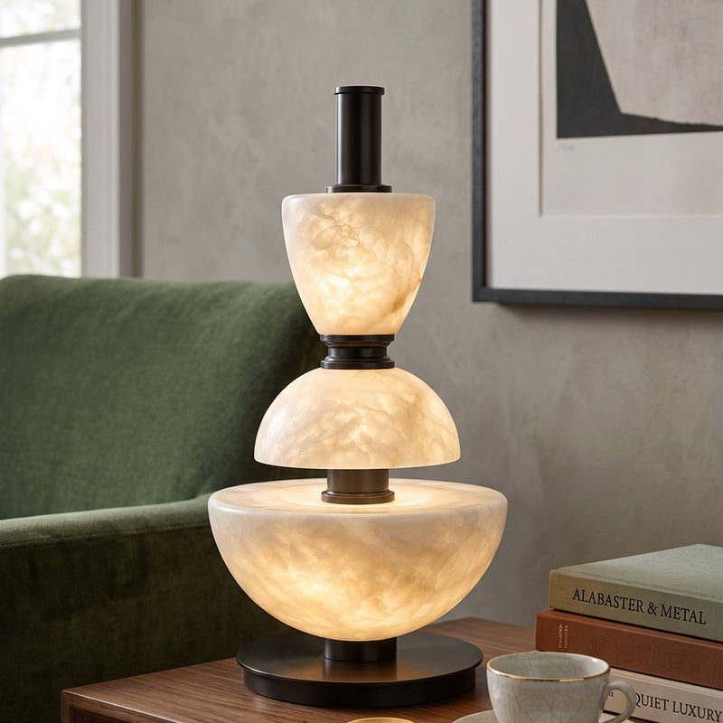 Mathias Alabaster Table Lamp