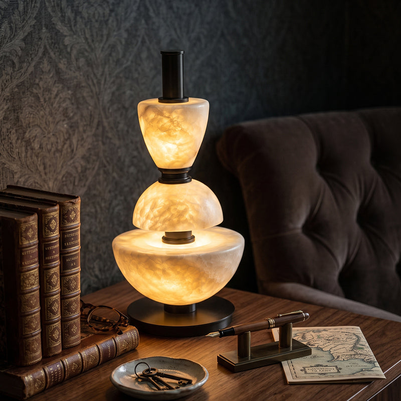 Mathias Alabaster Table Lamp