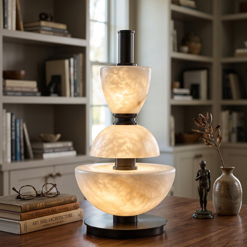 Mathias Alabaster Table Lamp