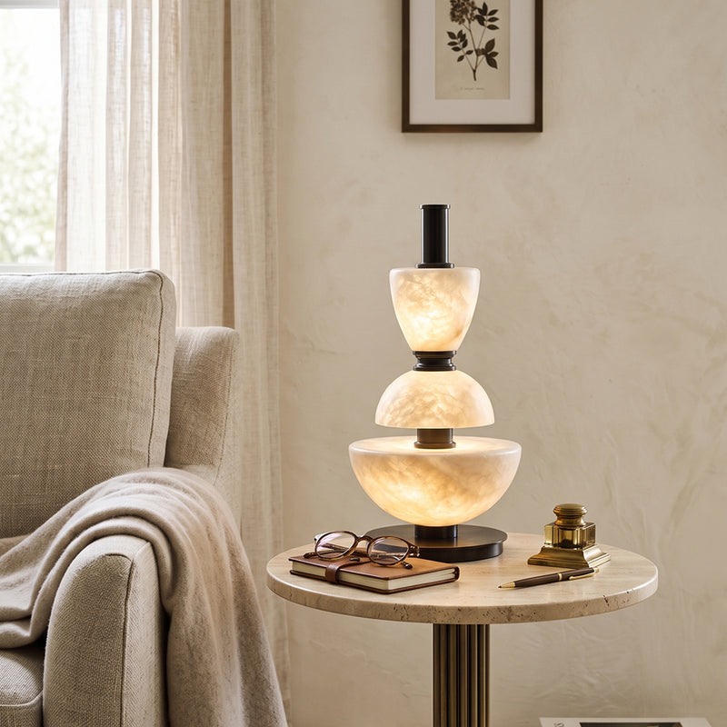 Mathias Alabaster Table Lamp