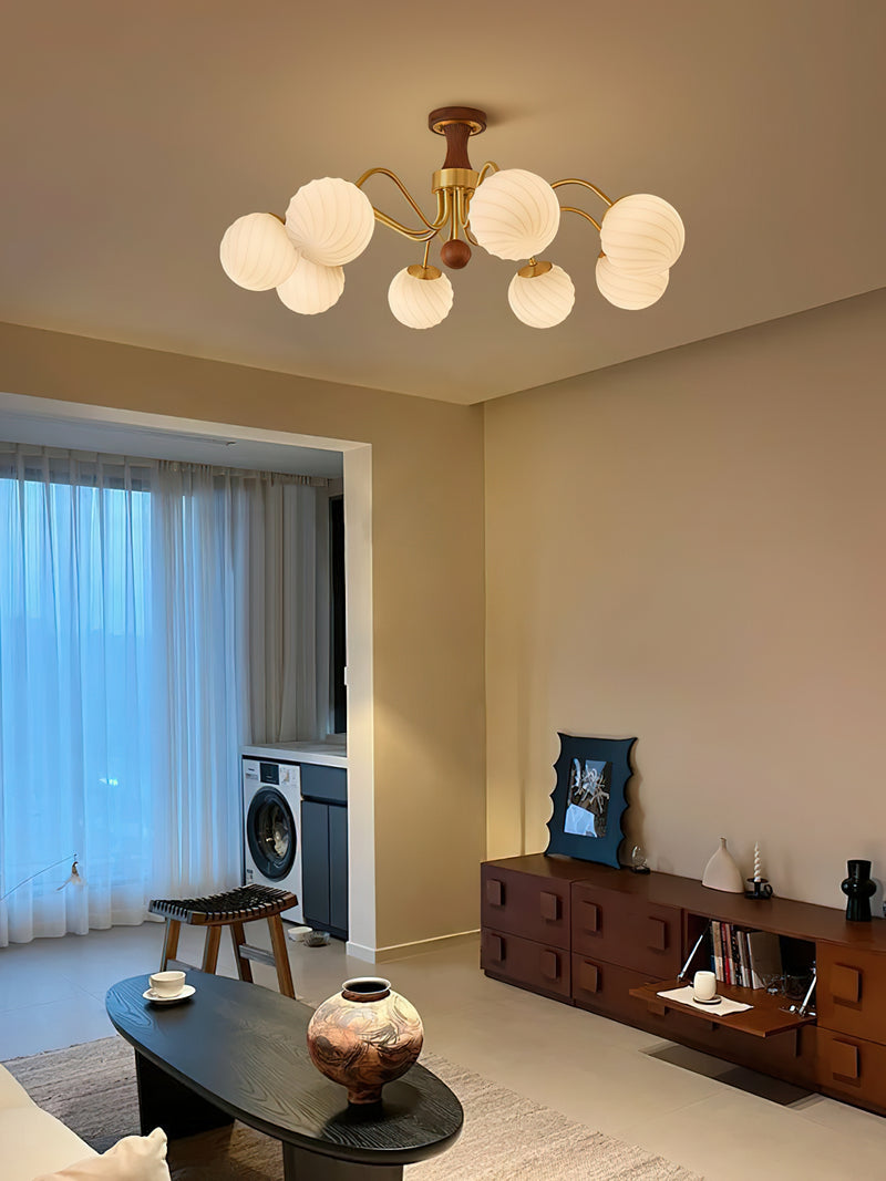 Maviren Spiral Globe Chandelier