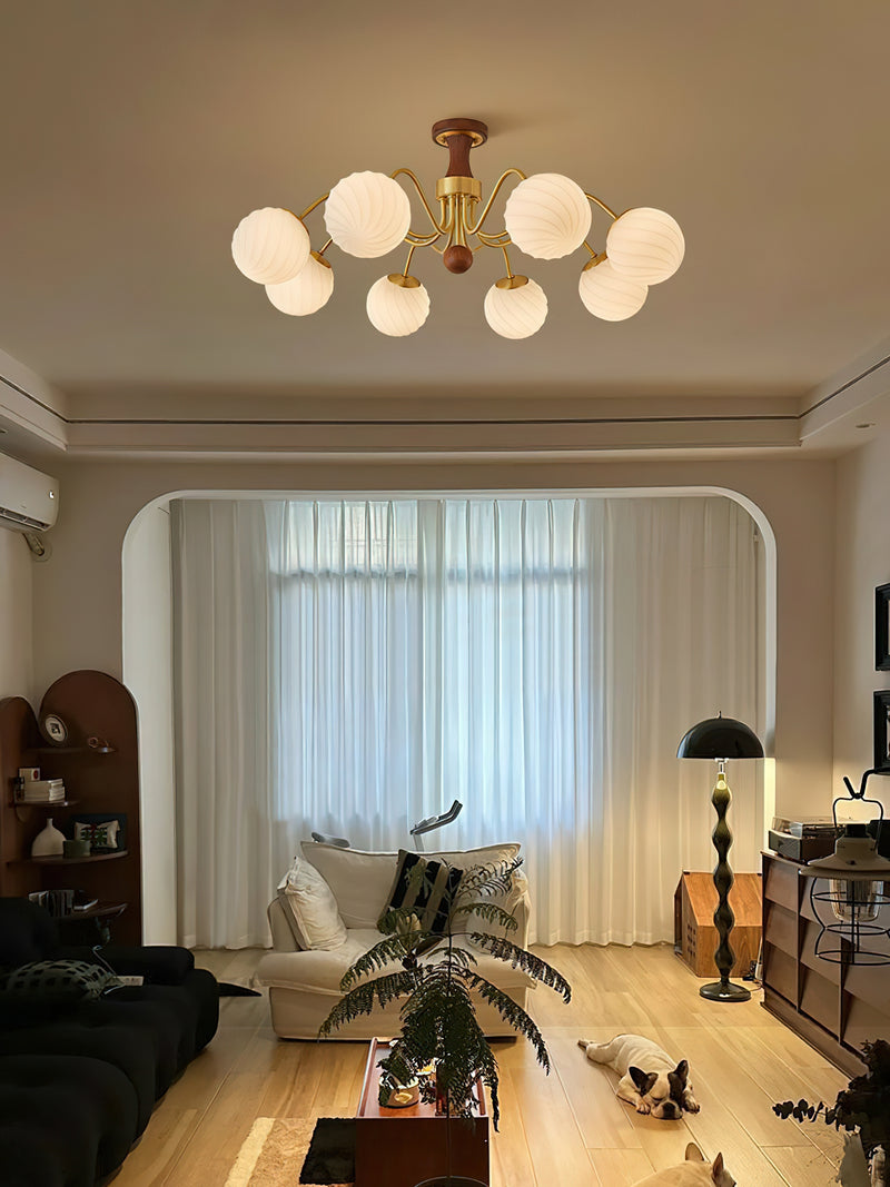 Maviren Spiral Globe Chandelier