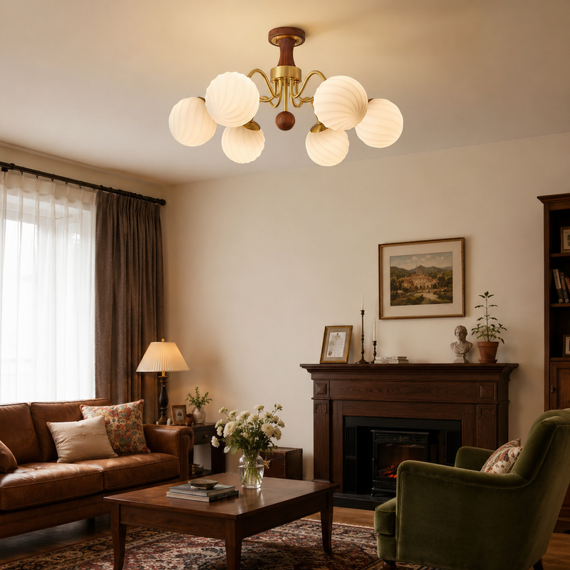 Maviren Spiral Globe Chandelier
