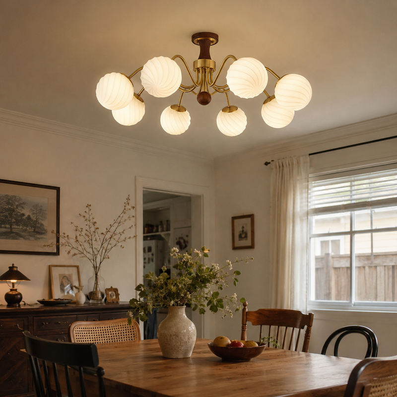 Maviren Spiral Globe Chandelier
