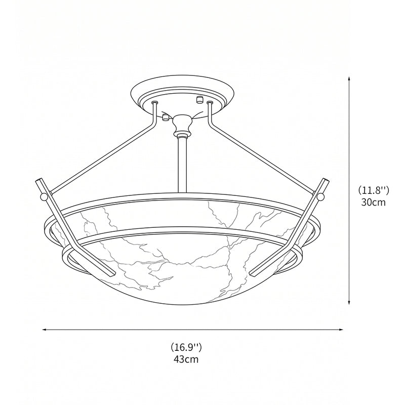 Maxim Stratus Alabaster Flush Mount