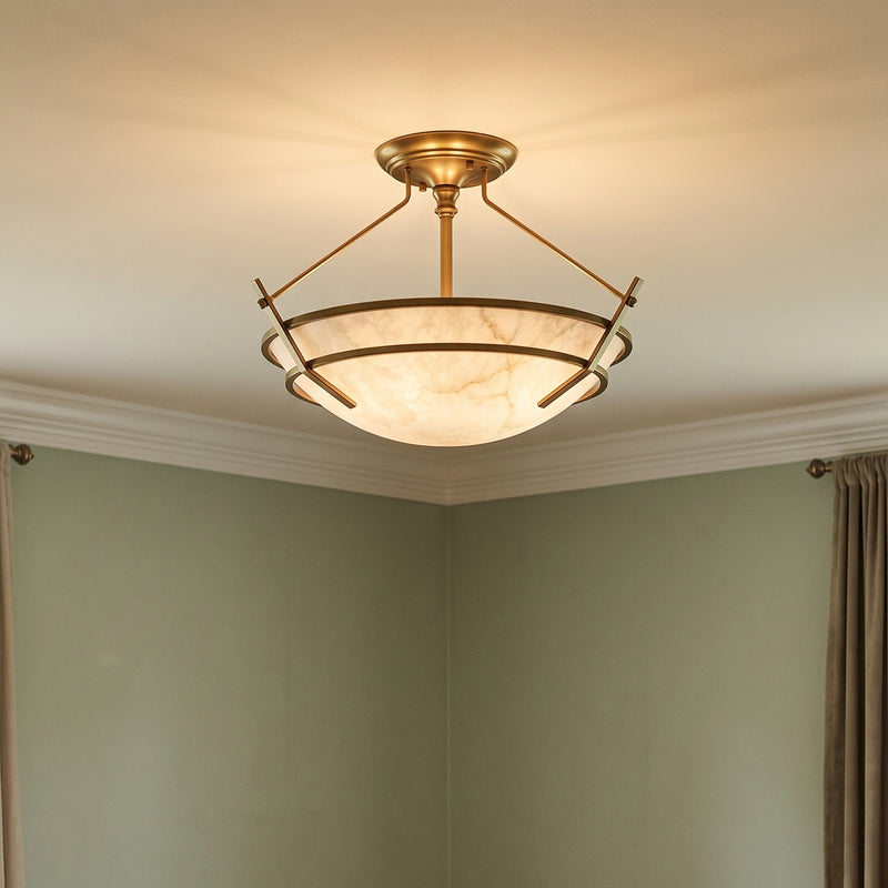 Maxim Stratus Alabaster Flush Mount