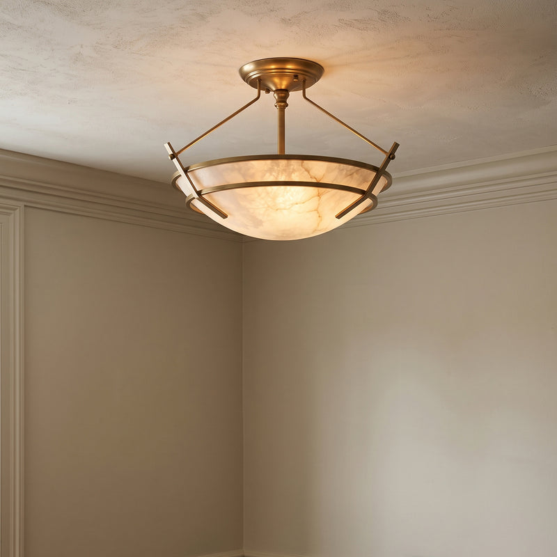 Maxim Stratus Alabaster Flush Mount