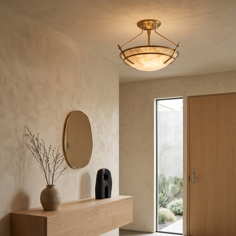 Maxim Stratus Alabaster Flush Mount