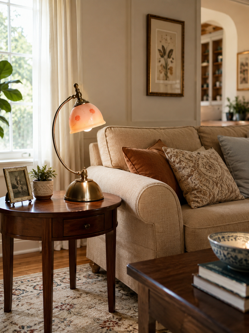 Mishya Floral Table Lamp