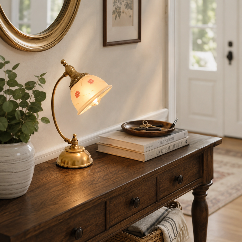 Mishya Floral Table Lamp