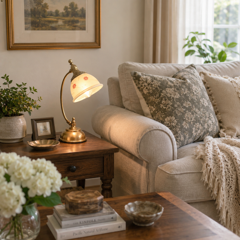 Mishya Floral Table Lamp