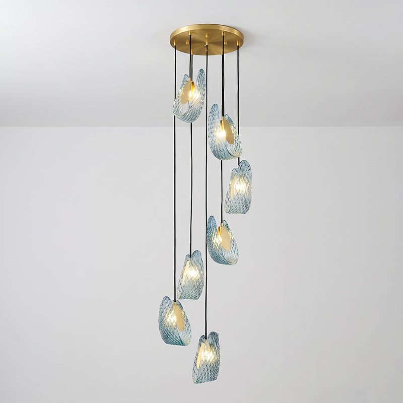Mocenigo Azure Glass Pendant Lamp