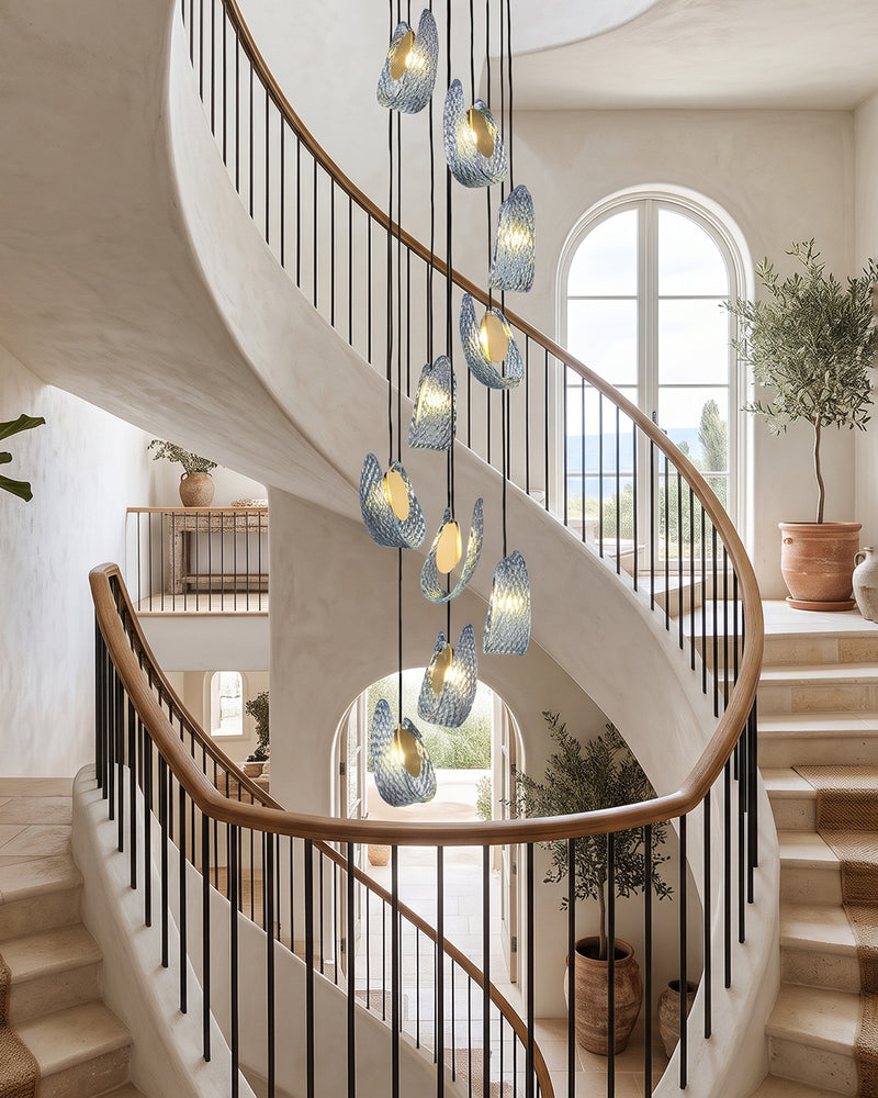Mocenigo Azure Glass Pendant Lamp