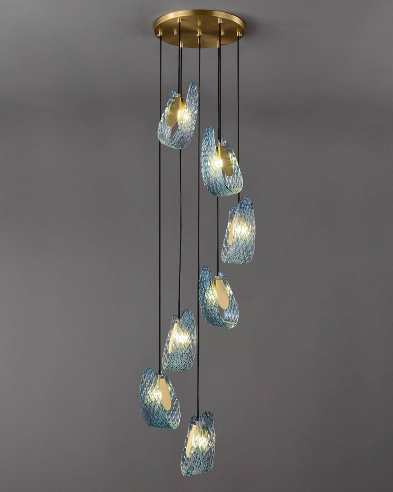 Mocenigo Azure Glass Pendant Lamp