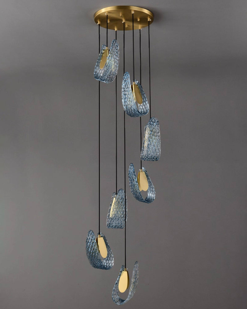 Mocenigo Azure Glass Pendant Lamp