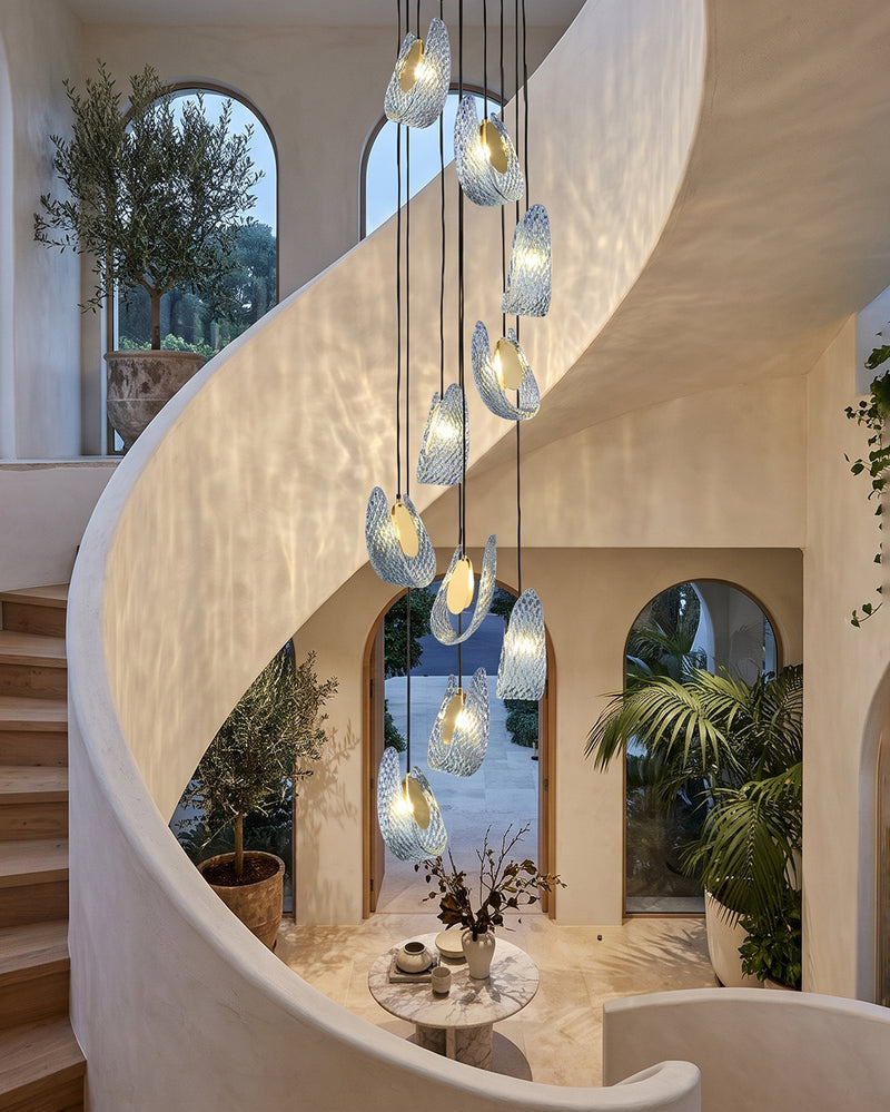 Mocenigo Azure Glass Pendant Lamp
