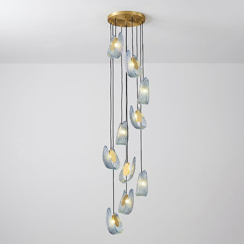Mocenigo Azure Glass Pendant Lamp