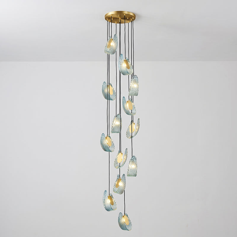 Mocenigo Azure Glass Pendant Lamp