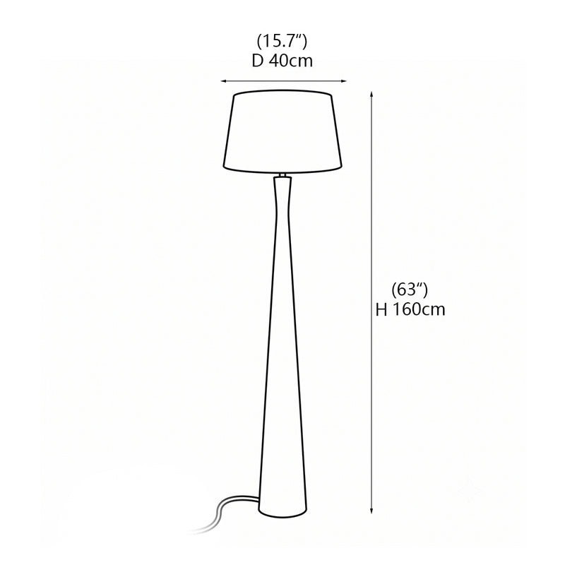 Montenegro Black Floor Lamp