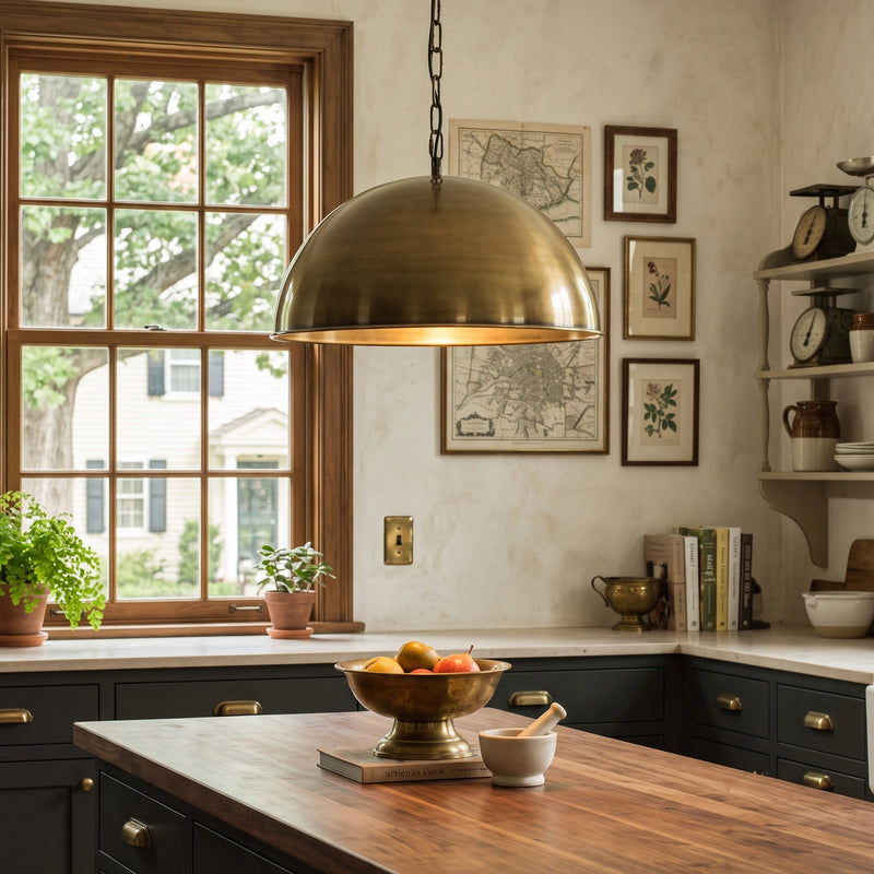 Montgomery Brass Pendant Lamp